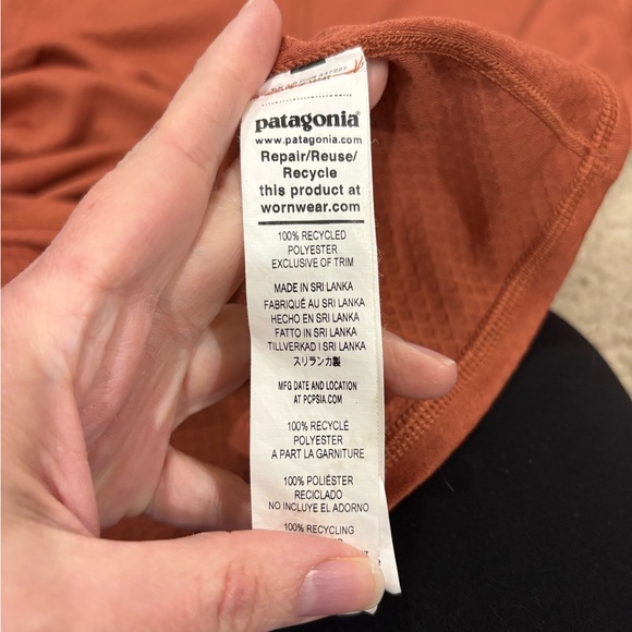 Patagonia Auburn Rust Capilene Midweight Half Zip Long Sleeve Pullover L - Picture 6 of 6